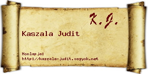 Kaszala Judit névjegykártya